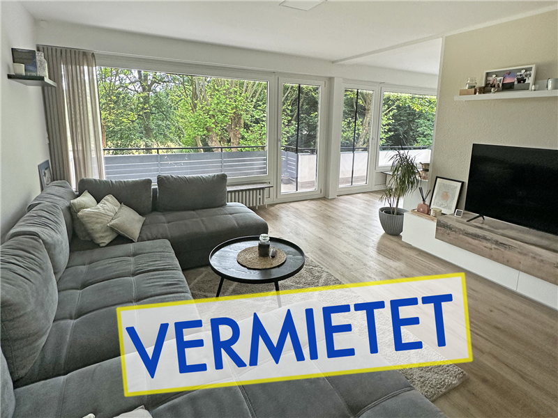 VERMIETET - Blick in den Kurpark