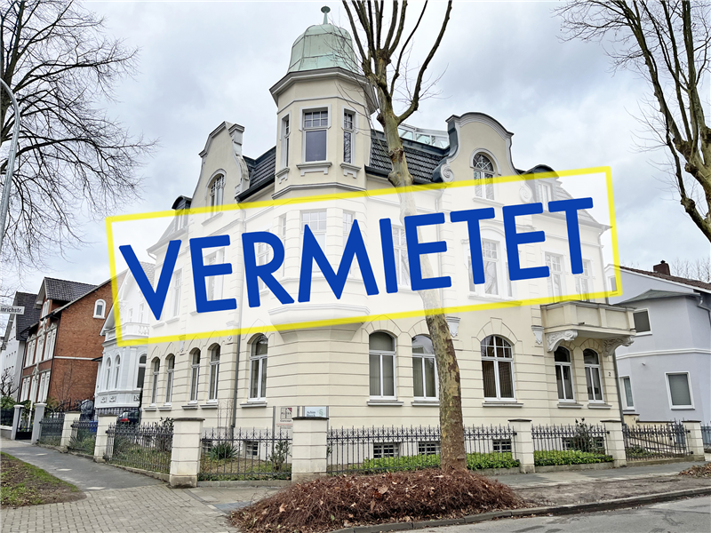 VERMIETET - Großzügige, helle u. moderne Büro-Etage in einer sanierten Stadtvilla in Bad Oeynnhausen-Zentrum